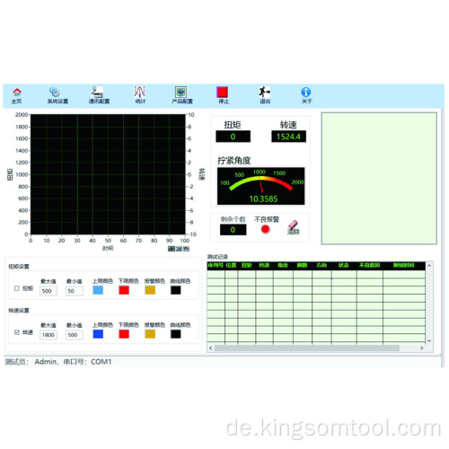 Anziehen von Drehmoment und Speed ​​Echtzeit elektronischem Schraubendreher